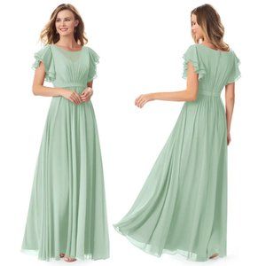 FINAL SALE Azazie NWT Daphne Bridesmaid Dress in Agave | Size A2